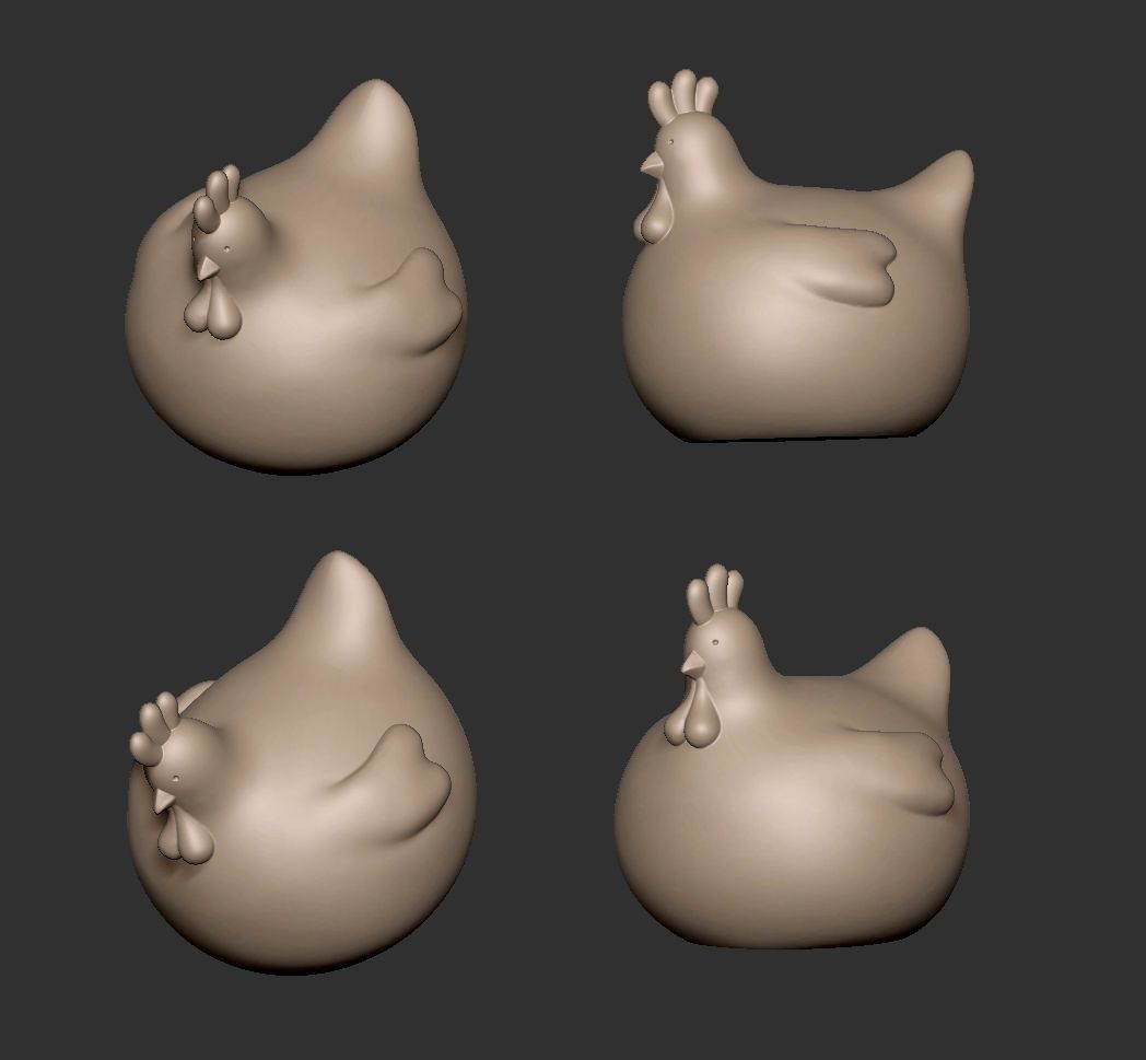 Chonky Chicken 3D print model_1