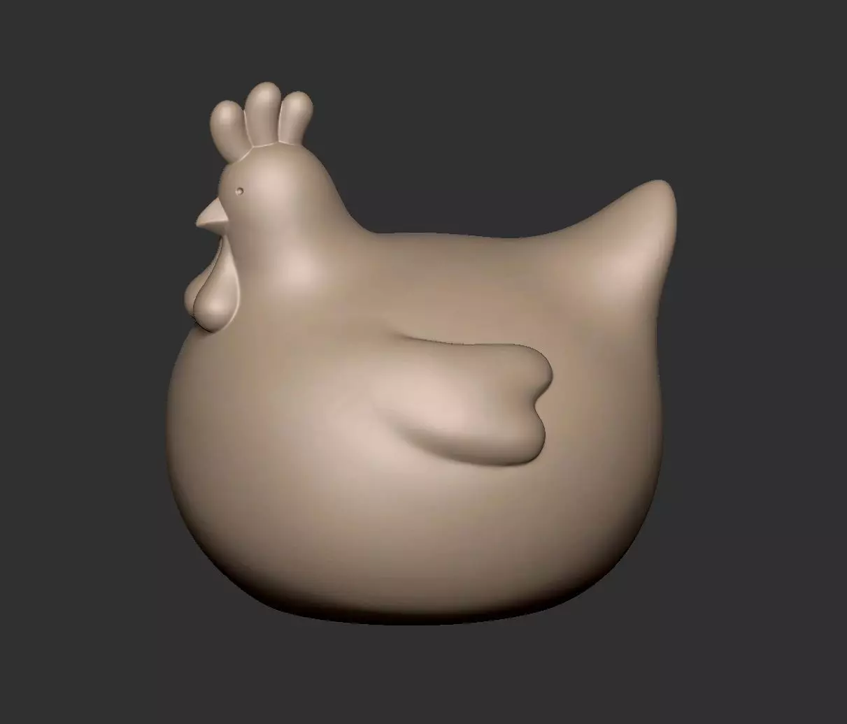 Chonky Chicken 3D print model_0