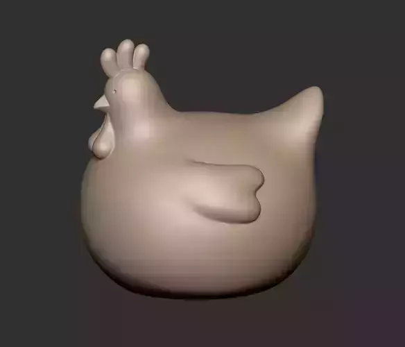 Chonky Chicken 3D print model