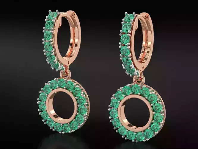 Stylish diamond earrings 765