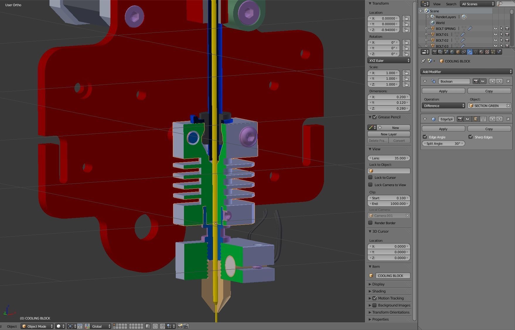 Extruder for 3D printer 3D model_18