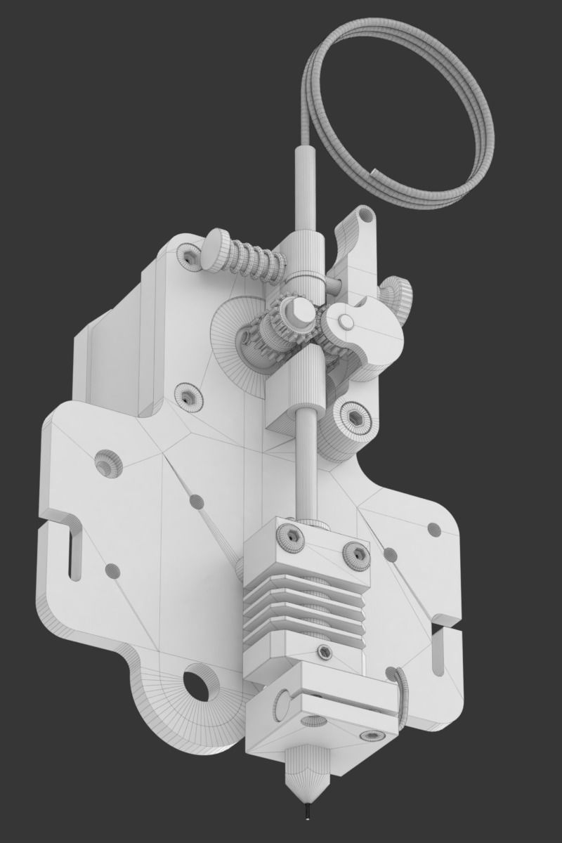 Extruder for 3D printer 3D model_19