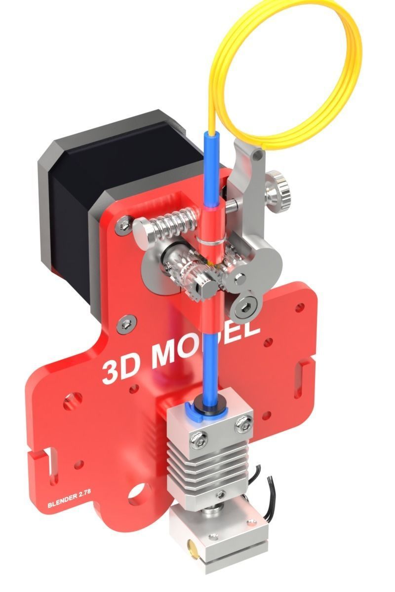 Extruder for 3D printer 3D model_5