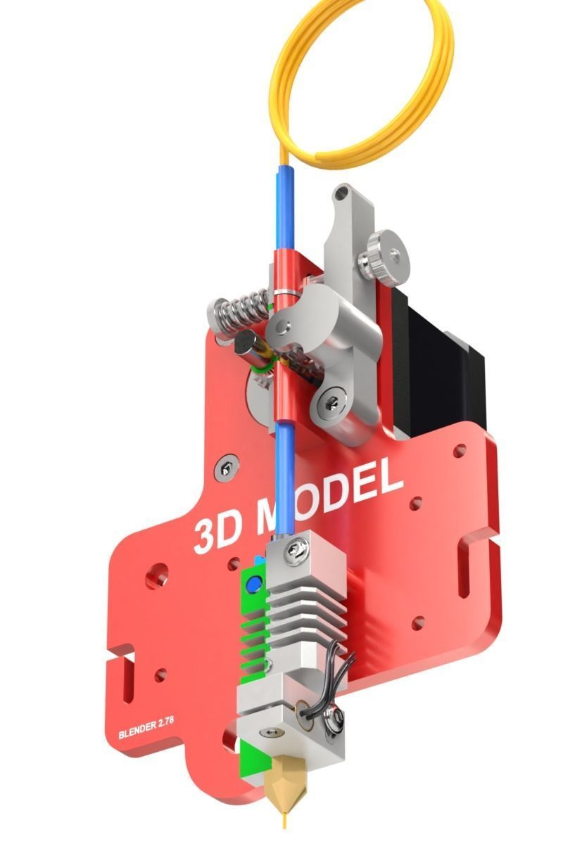 Extruder for 3D printer 3D model_3