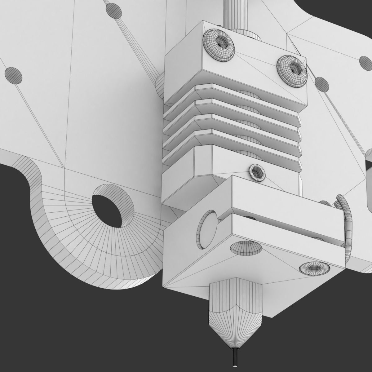 Extruder for 3D printer 3D model_23