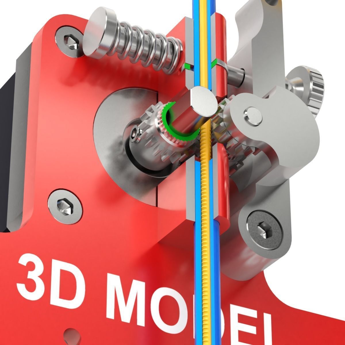 Extruder for 3D printer 3D model_9