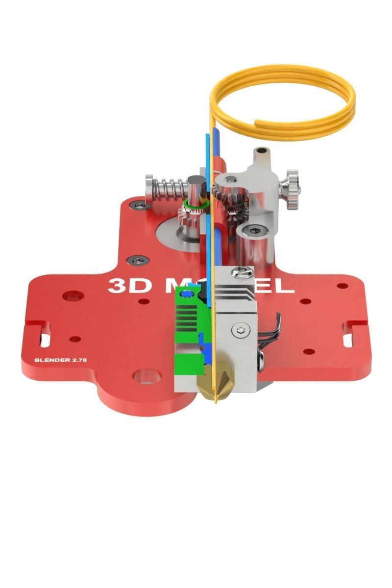 Extruder for 3D printer 3D model_7