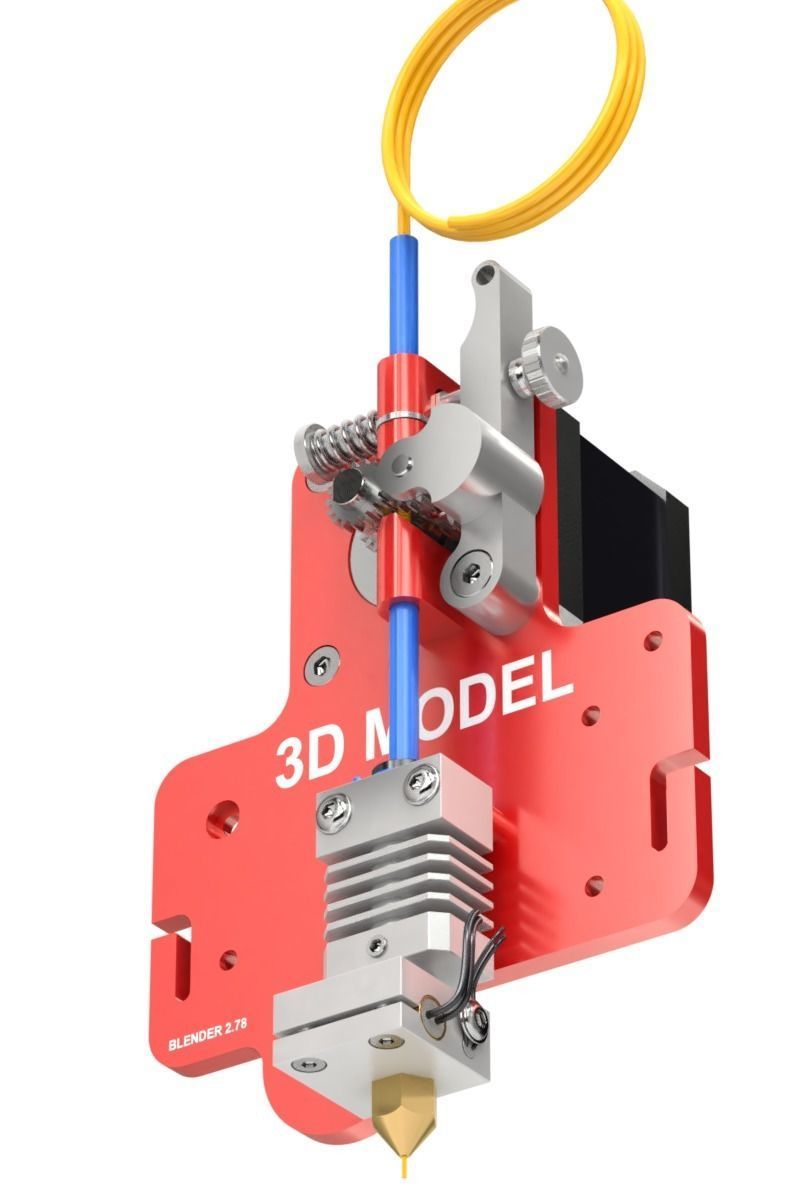Extruder for 3D printer 3D model_2