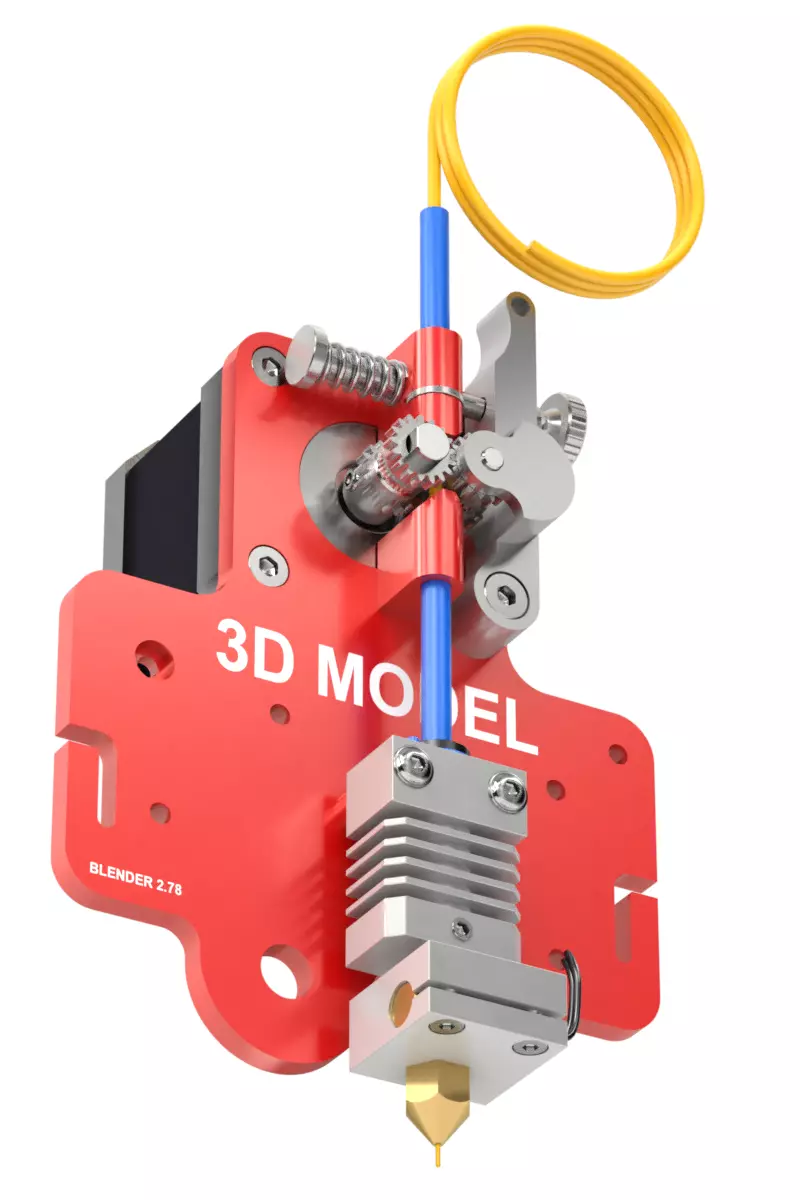 Extruder for 3D printer 3D model_0