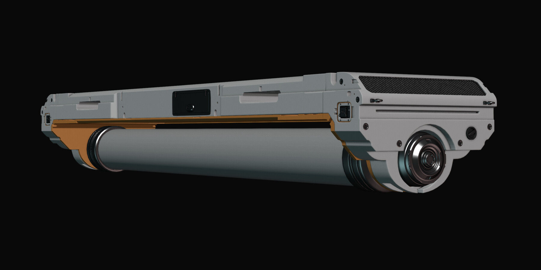 Sci-fi Fluorescent Lamp 3D model_5