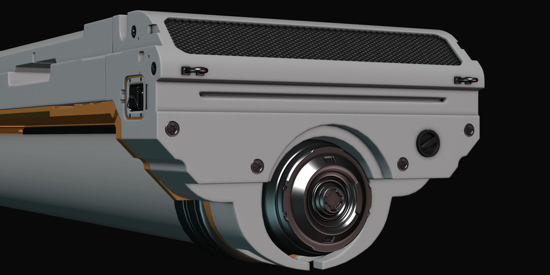 Sci-fi Fluorescent Lamp 3D model_7