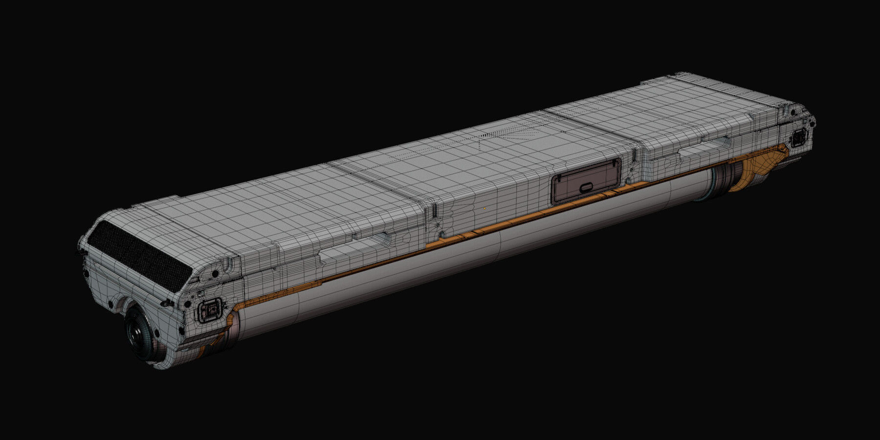 Sci-fi Fluorescent Lamp 3D model_3