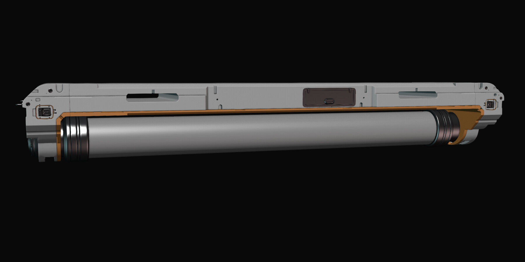 Sci-fi Fluorescent Lamp 3D model_4