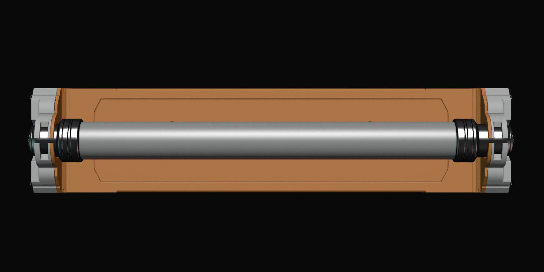 Sci-fi Fluorescent Lamp 3D model_8