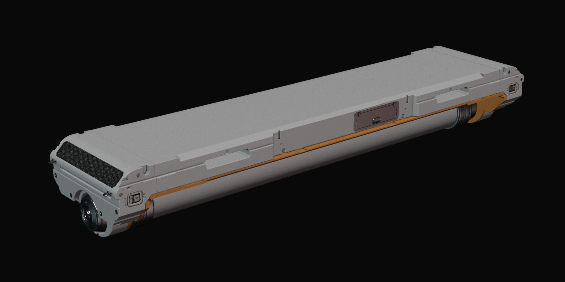 Sci-fi Fluorescent Lamp 3D model_12