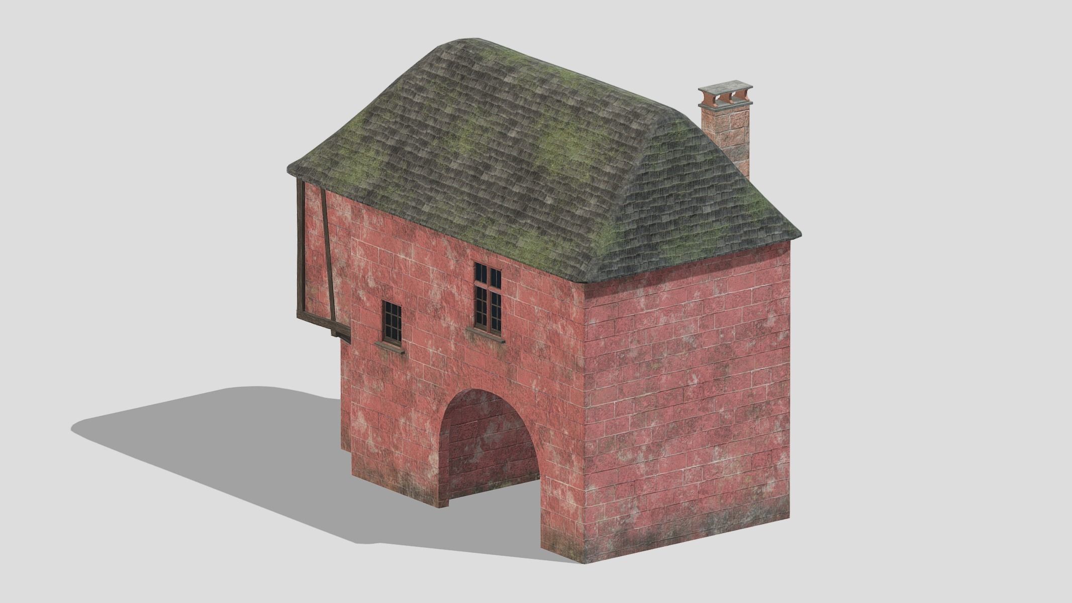 Castle Medieval Middle Ages 04 Low Poly PBR Realistic Low-poly 3D model_8