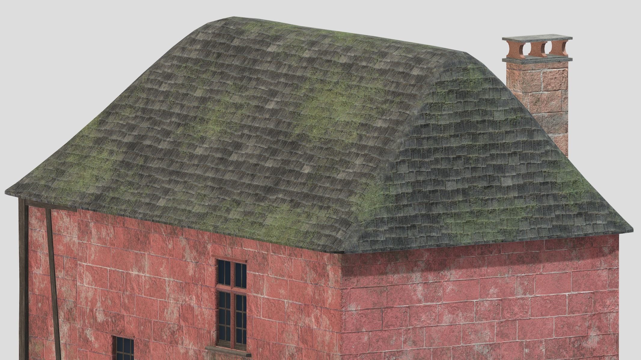 Castle Medieval Middle Ages 04 Low Poly PBR Realistic Low-poly 3D model_3