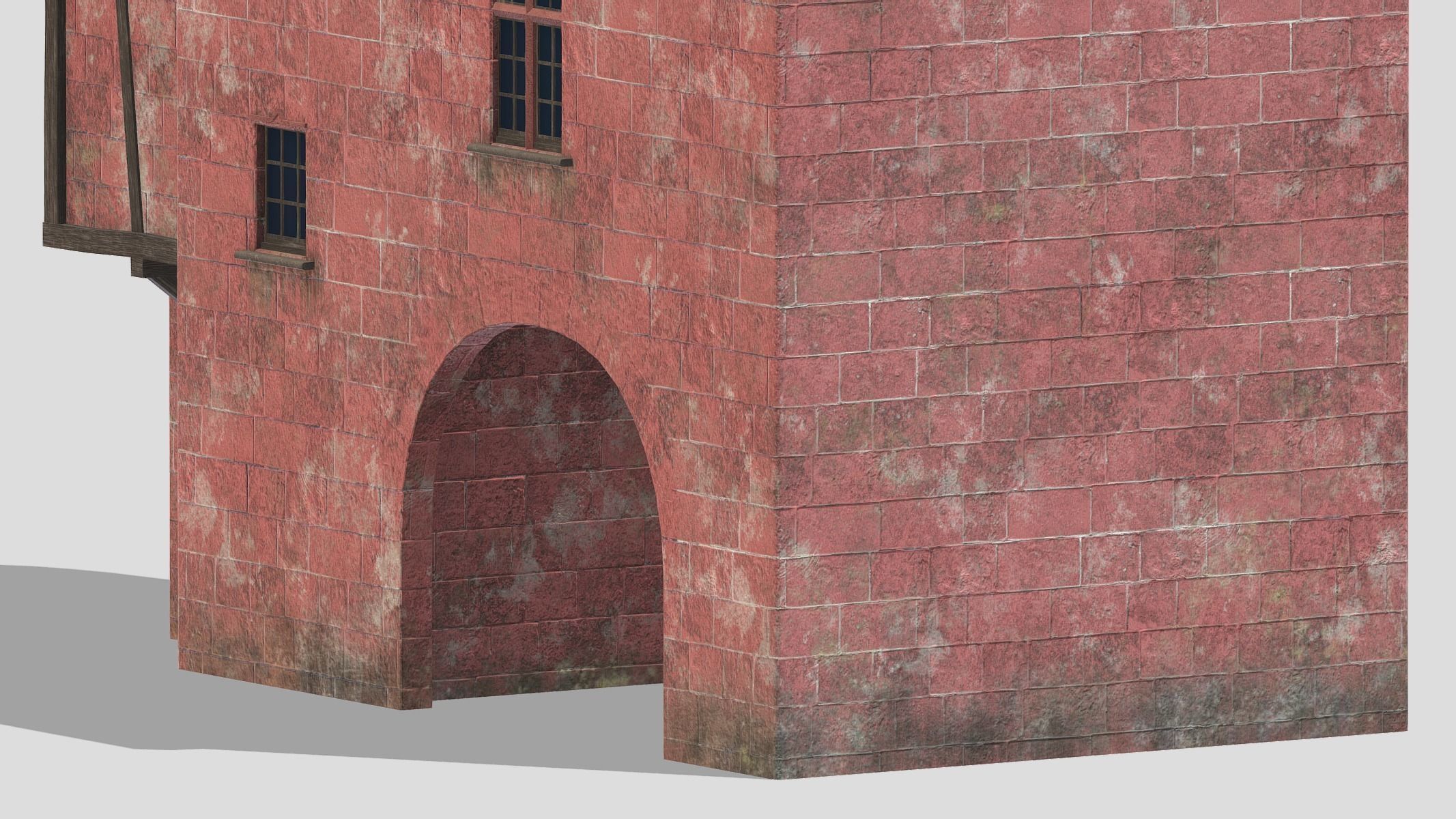 Castle Medieval Middle Ages 04 Low Poly PBR Realistic Low-poly 3D model_4