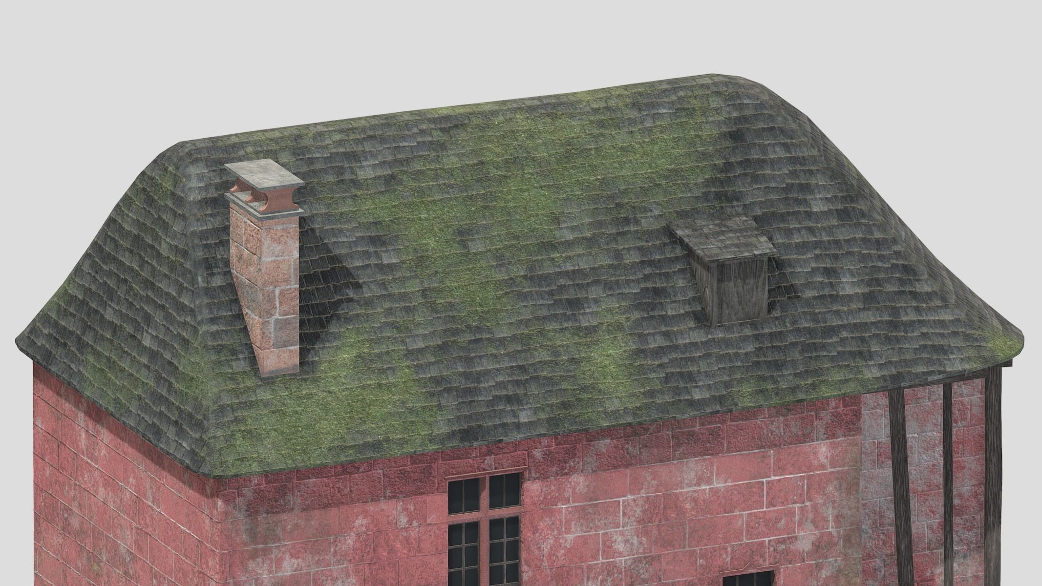 Castle Medieval Middle Ages 04 Low Poly PBR Realistic Low-poly 3D model_1