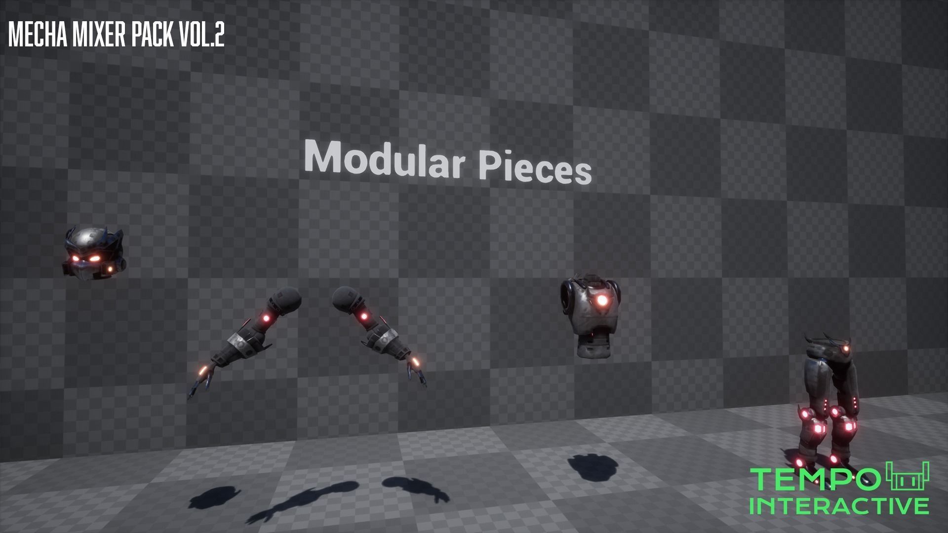 Mecha Mixer Pack Vol 2 Low-poly 3D model_7