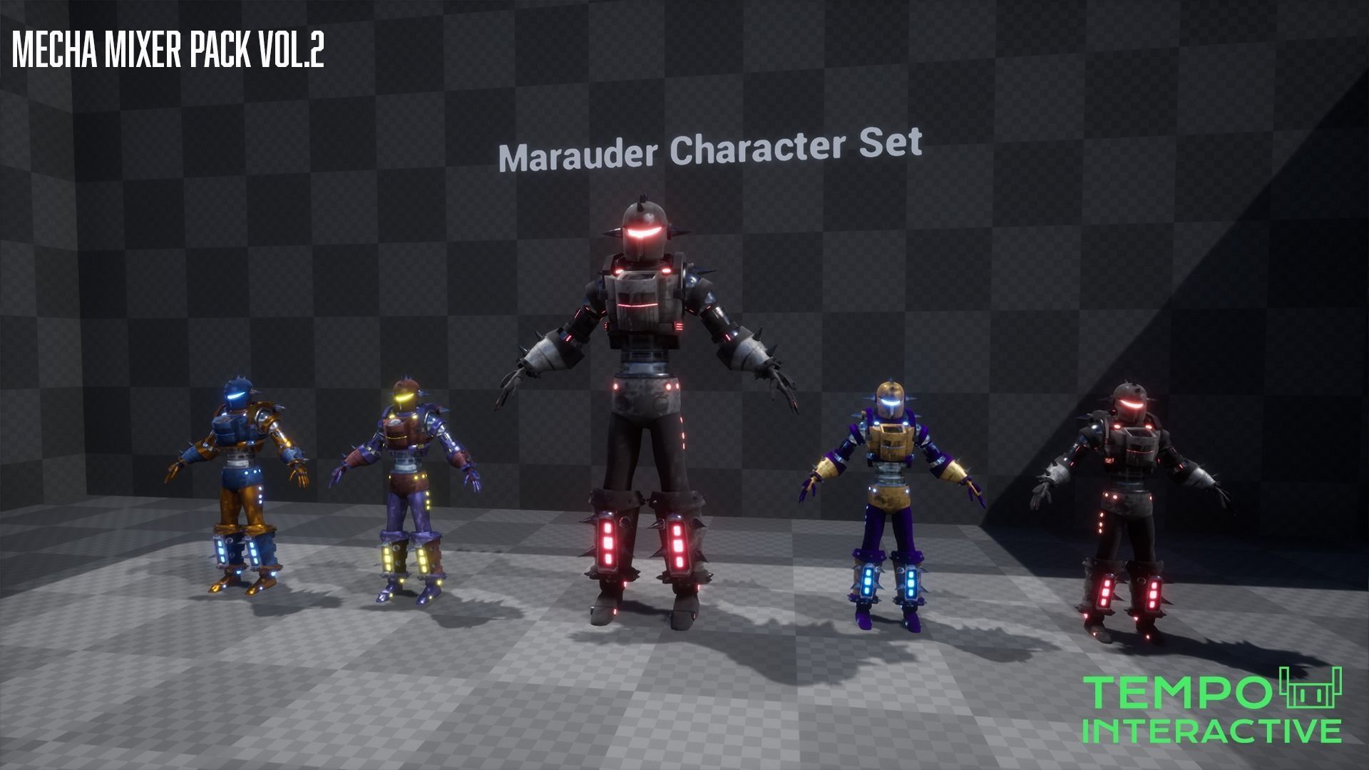 Mecha Mixer Pack Vol 2 Low-poly 3D model_11