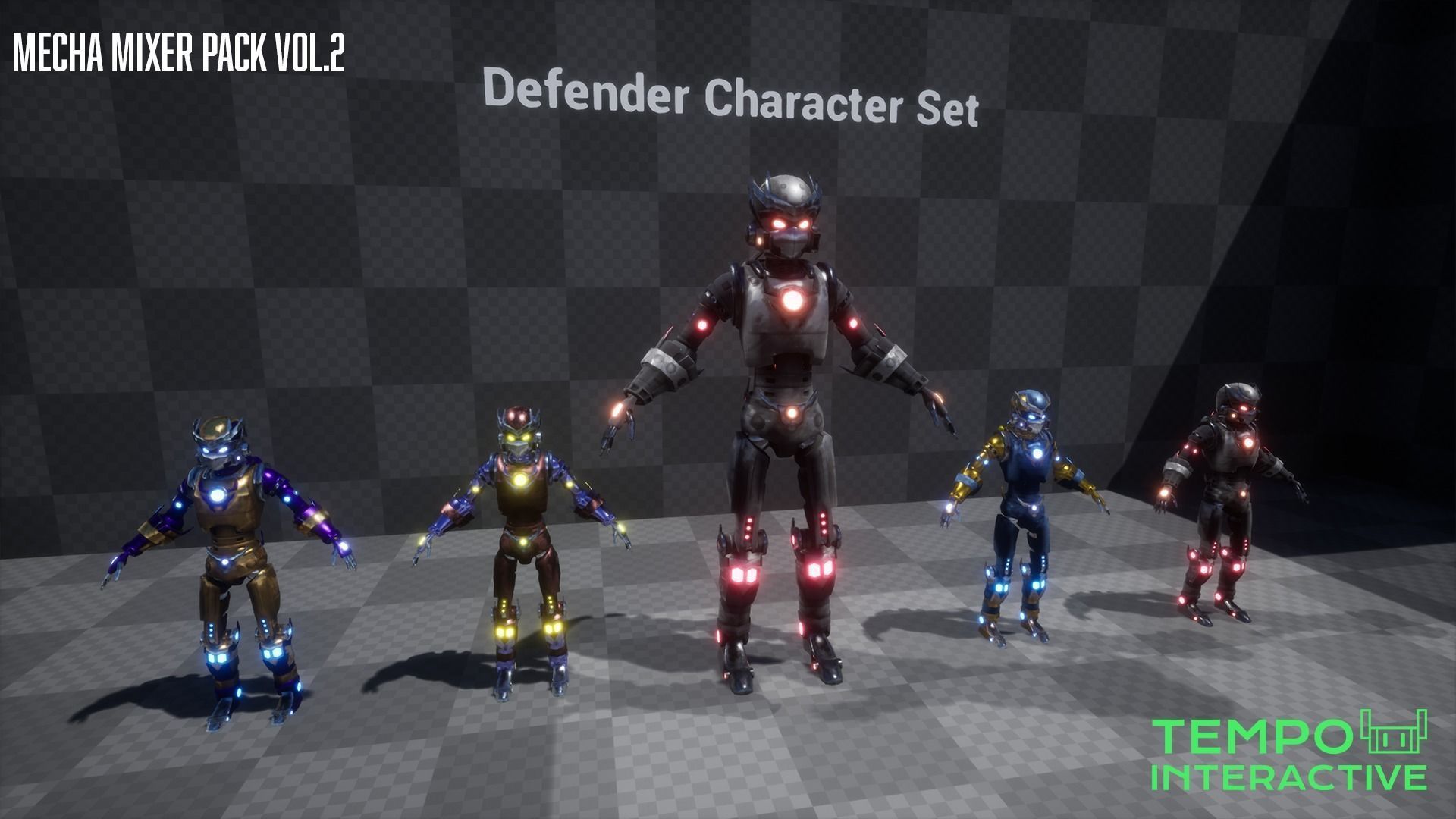 Mecha Mixer Pack Vol 2 Low-poly 3D model_6