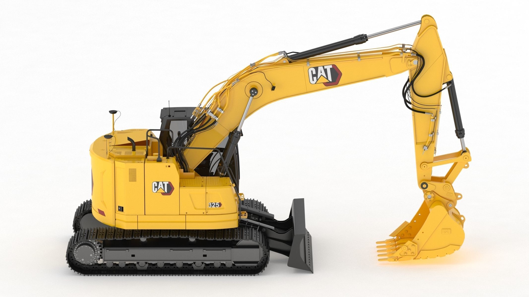 Cat 325 Hydraulic Excavator 3D model_3