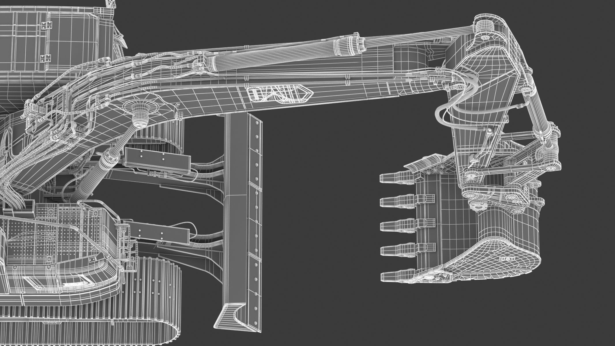 Cat 325 Hydraulic Excavator 3D model_40