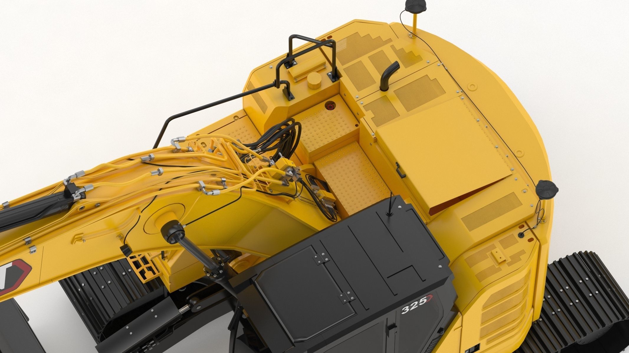 Cat 325 Hydraulic Excavator 3D model_18