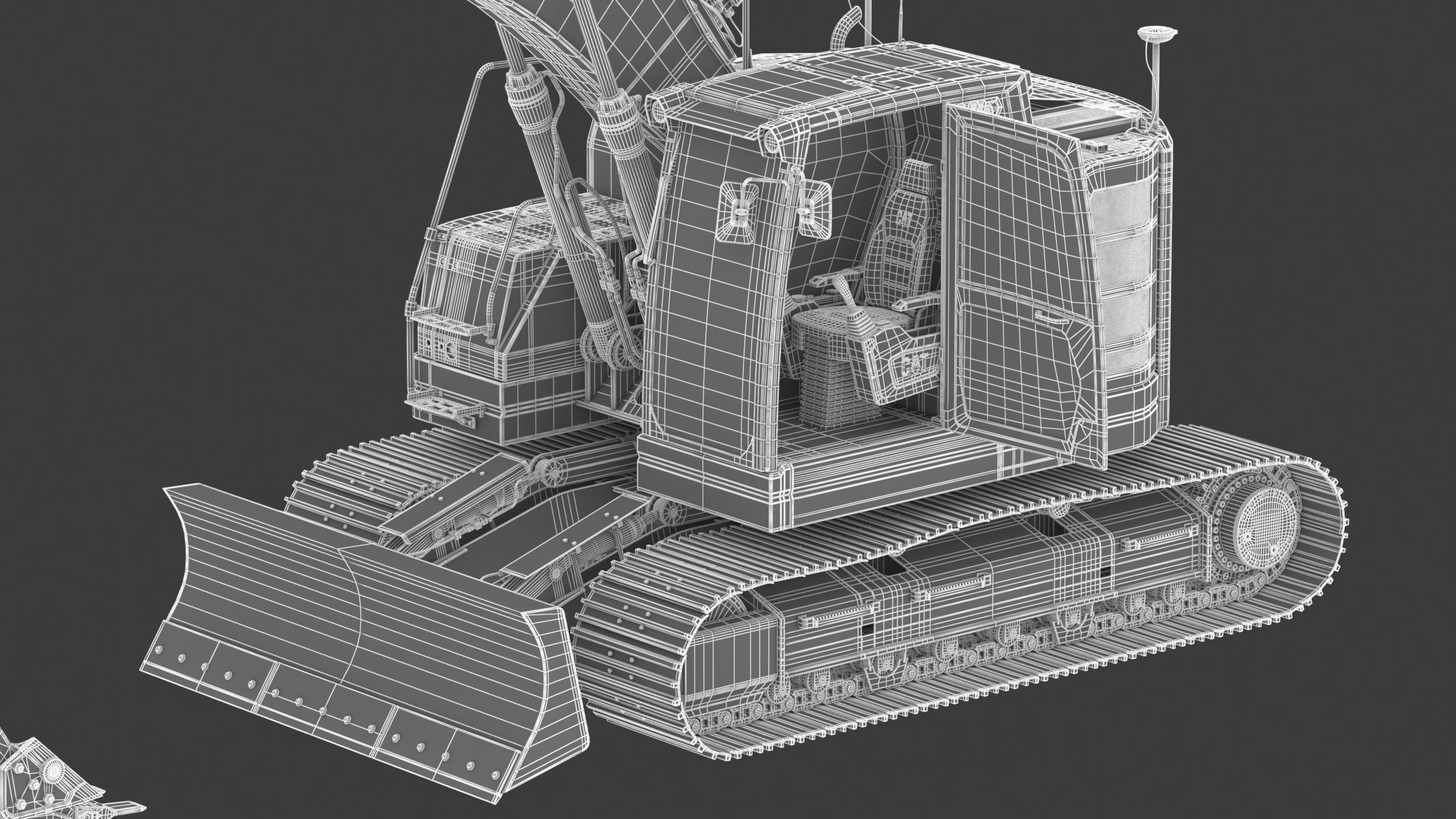 Cat 325 Hydraulic Excavator 3D model_41