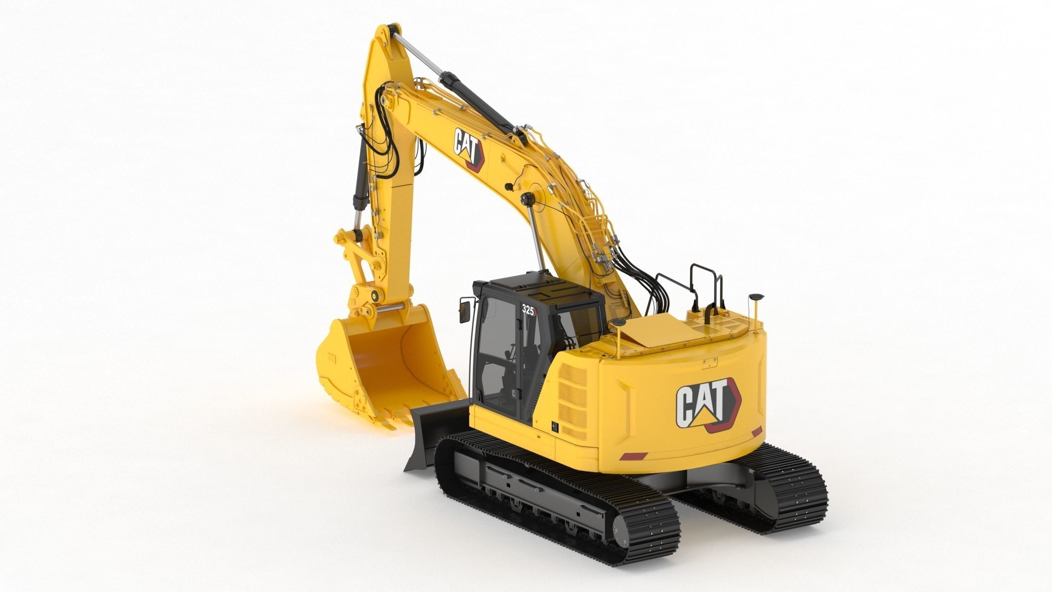 Cat 325 Hydraulic Excavator 3D model_6