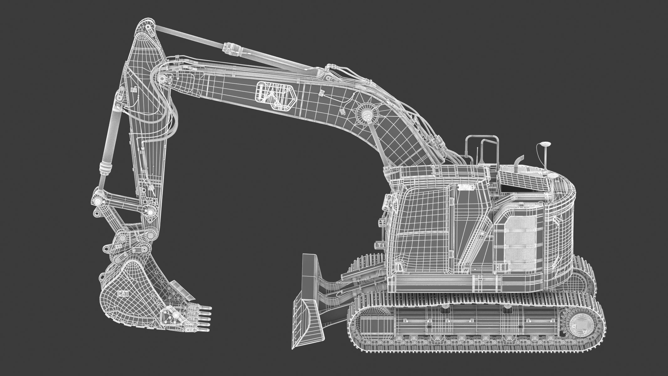 Cat 325 Hydraulic Excavator 3D model_28
