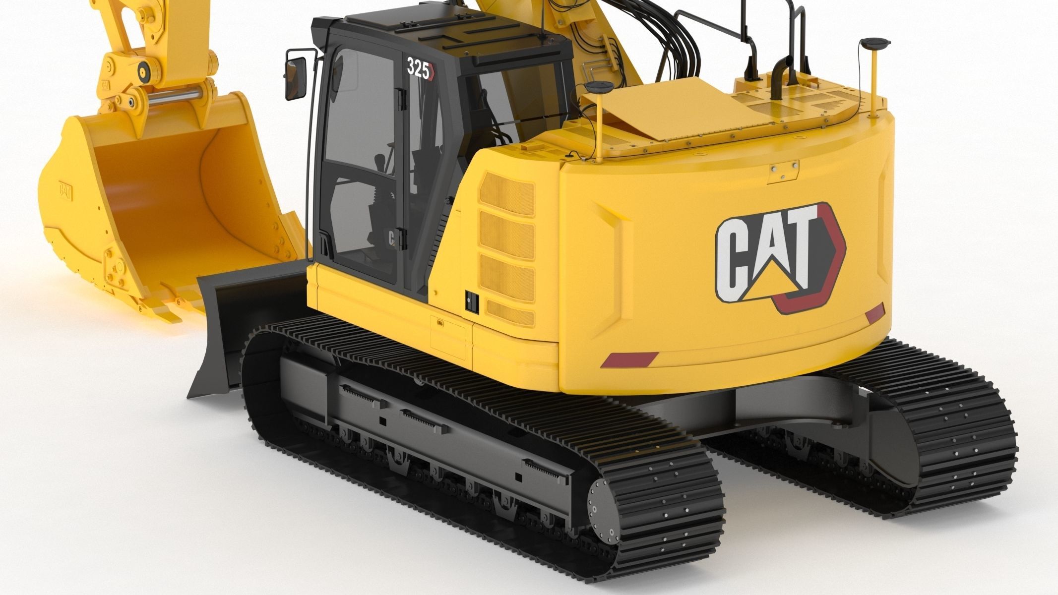 Cat 325 Hydraulic Excavator 3D model_16