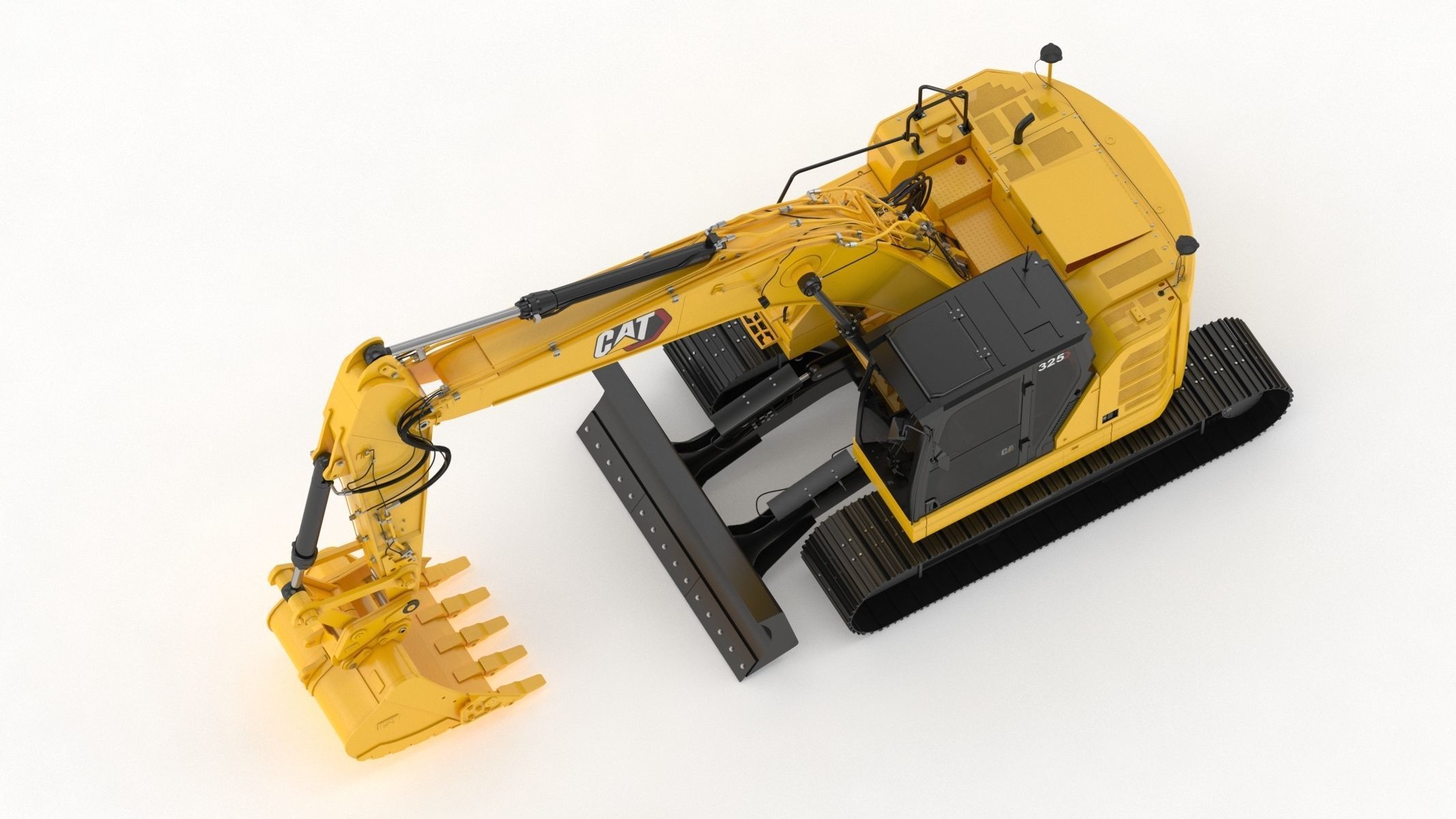 Cat 325 Hydraulic Excavator 3D model_8