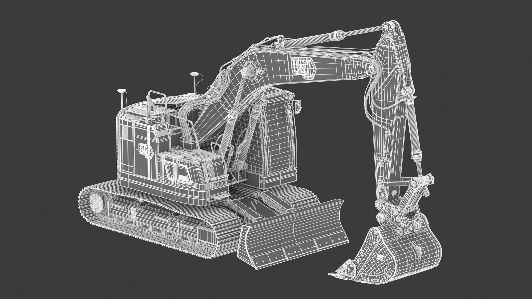 Cat 325 Hydraulic Excavator 3D model_23