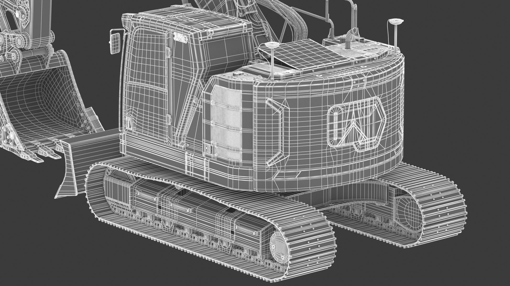 Cat 325 Hydraulic Excavator 3D model_37