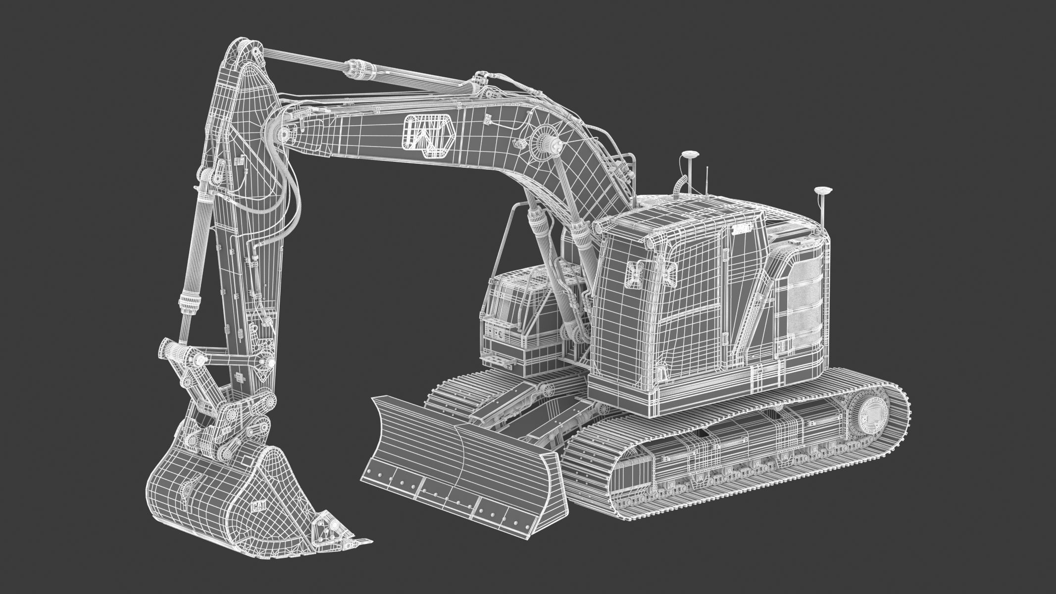 Cat 325 Hydraulic Excavator 3D model_21