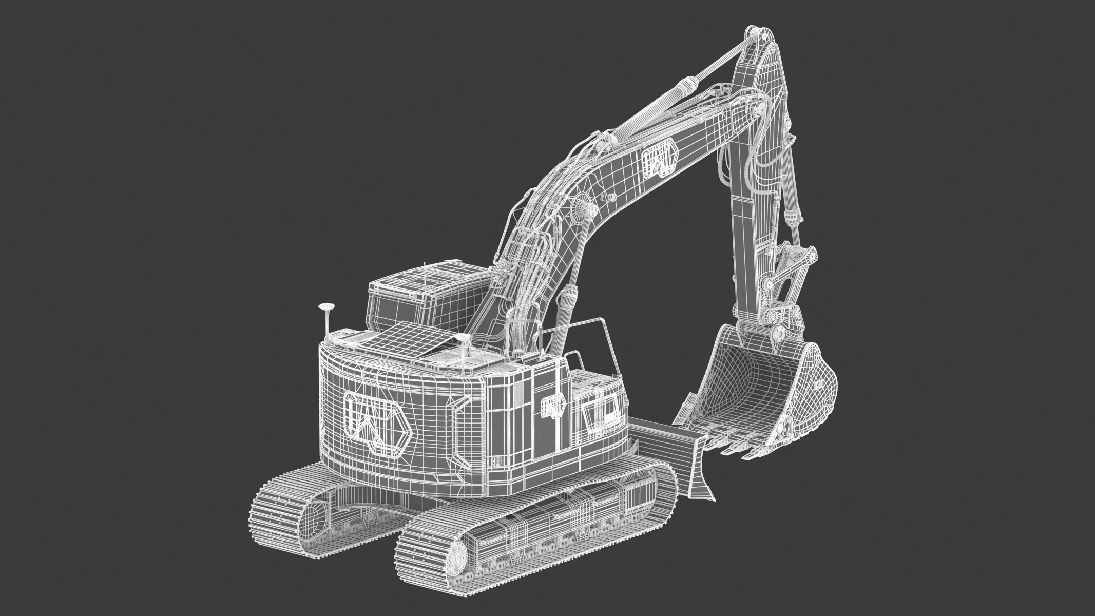Cat 325 Hydraulic Excavator 3D model_25
