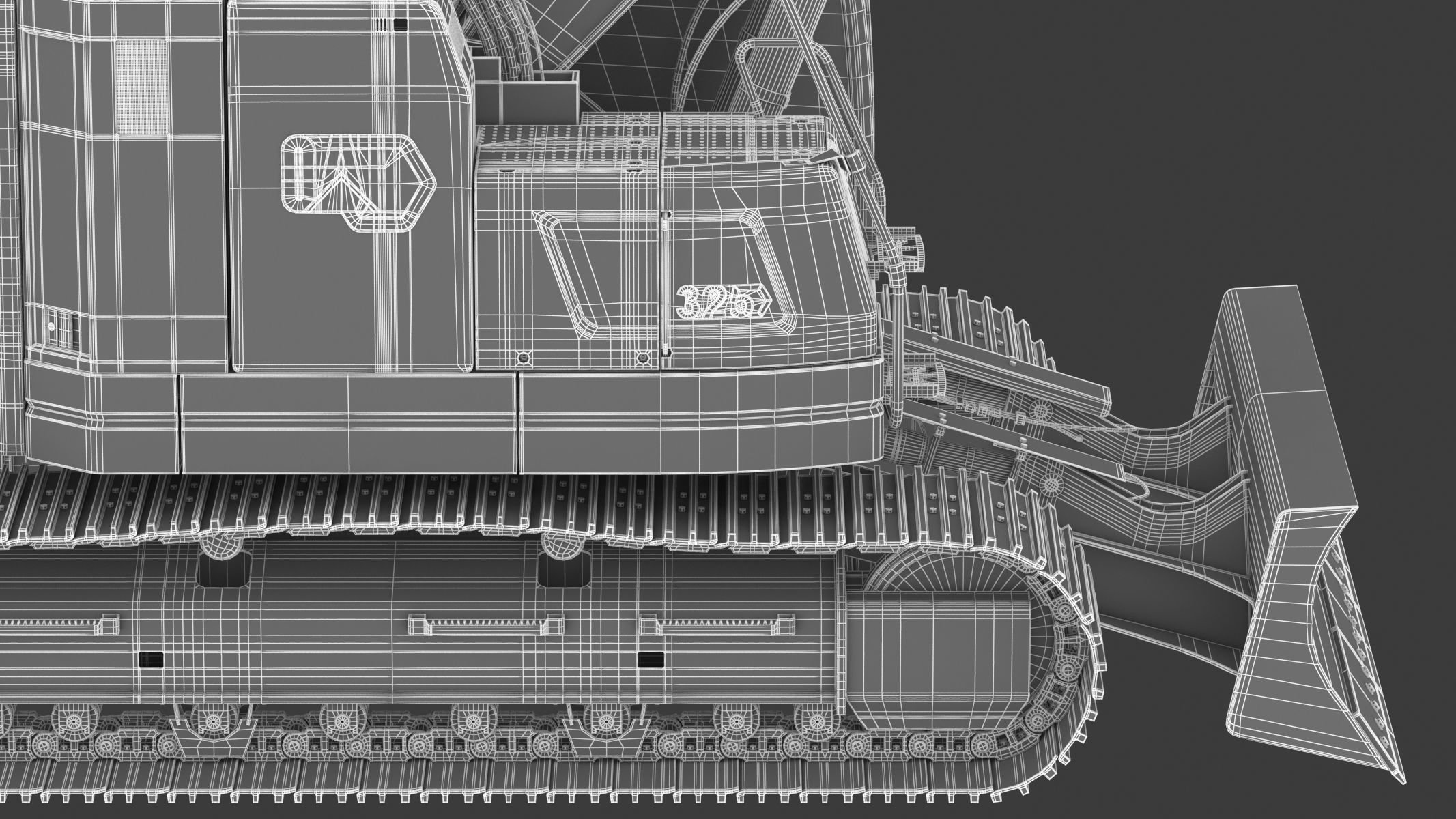 Cat 325 Hydraulic Excavator 3D model_34
