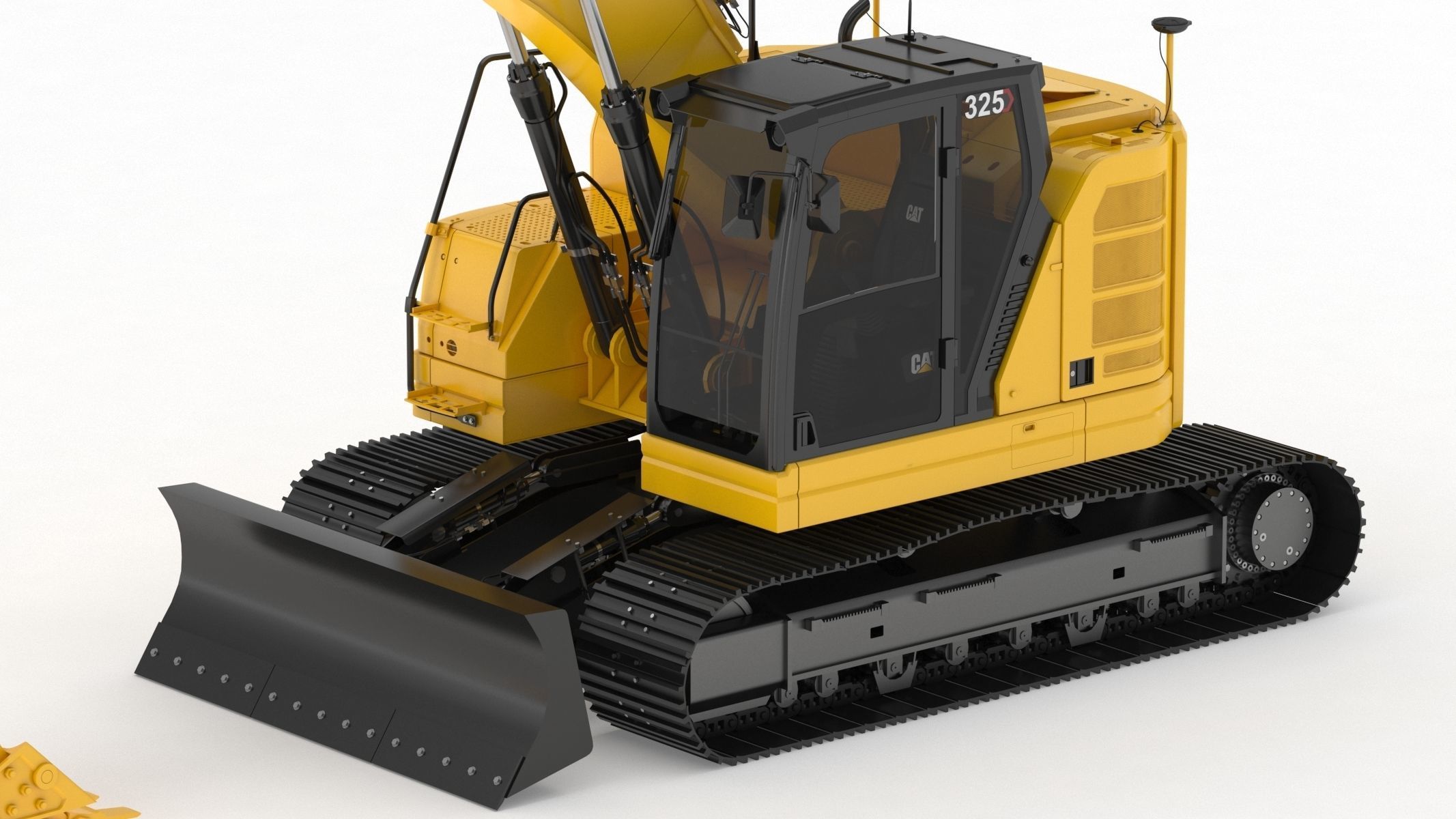 Cat 325 Hydraulic Excavator 3D model_10