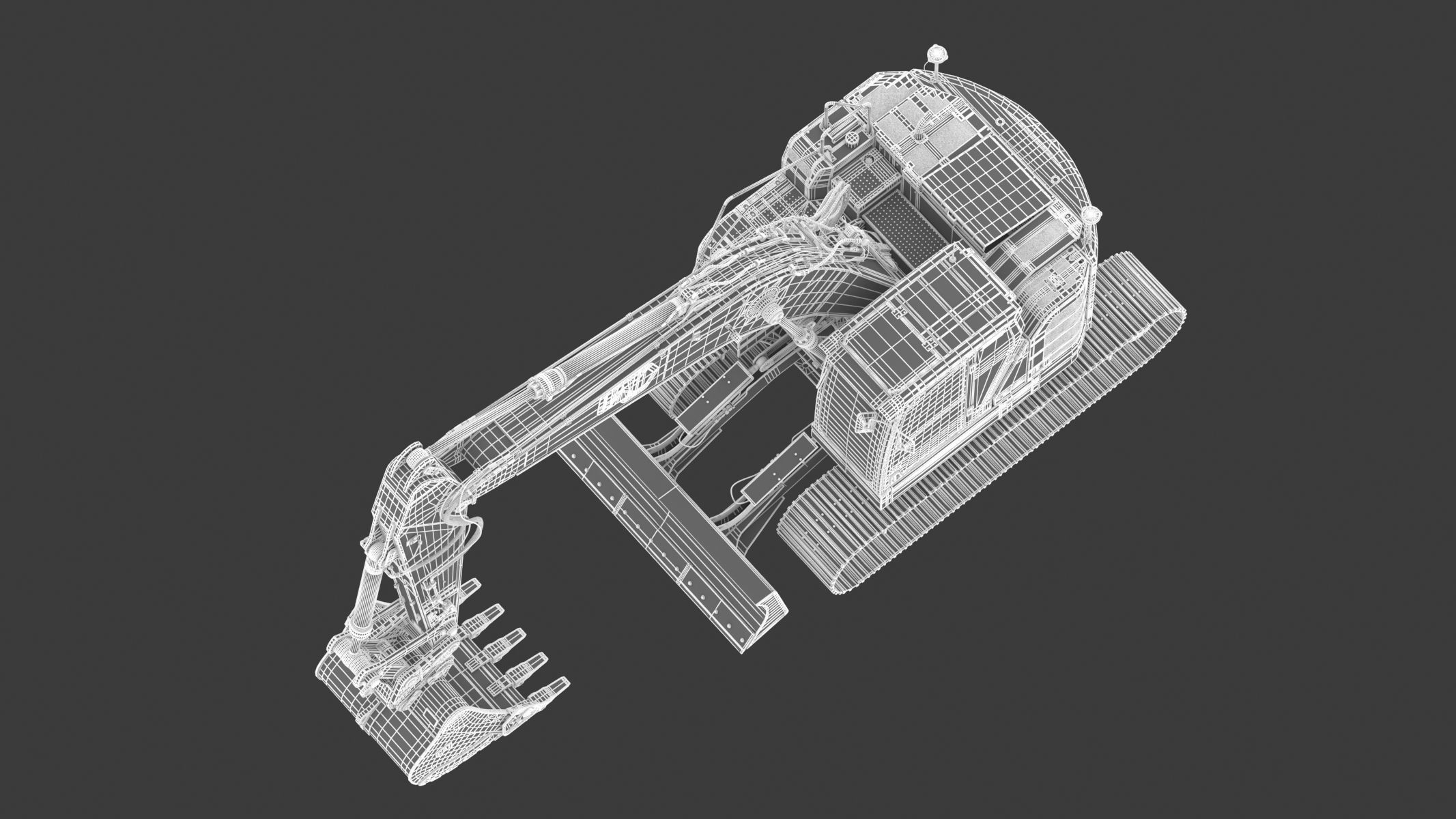 Cat 325 Hydraulic Excavator 3D model_29