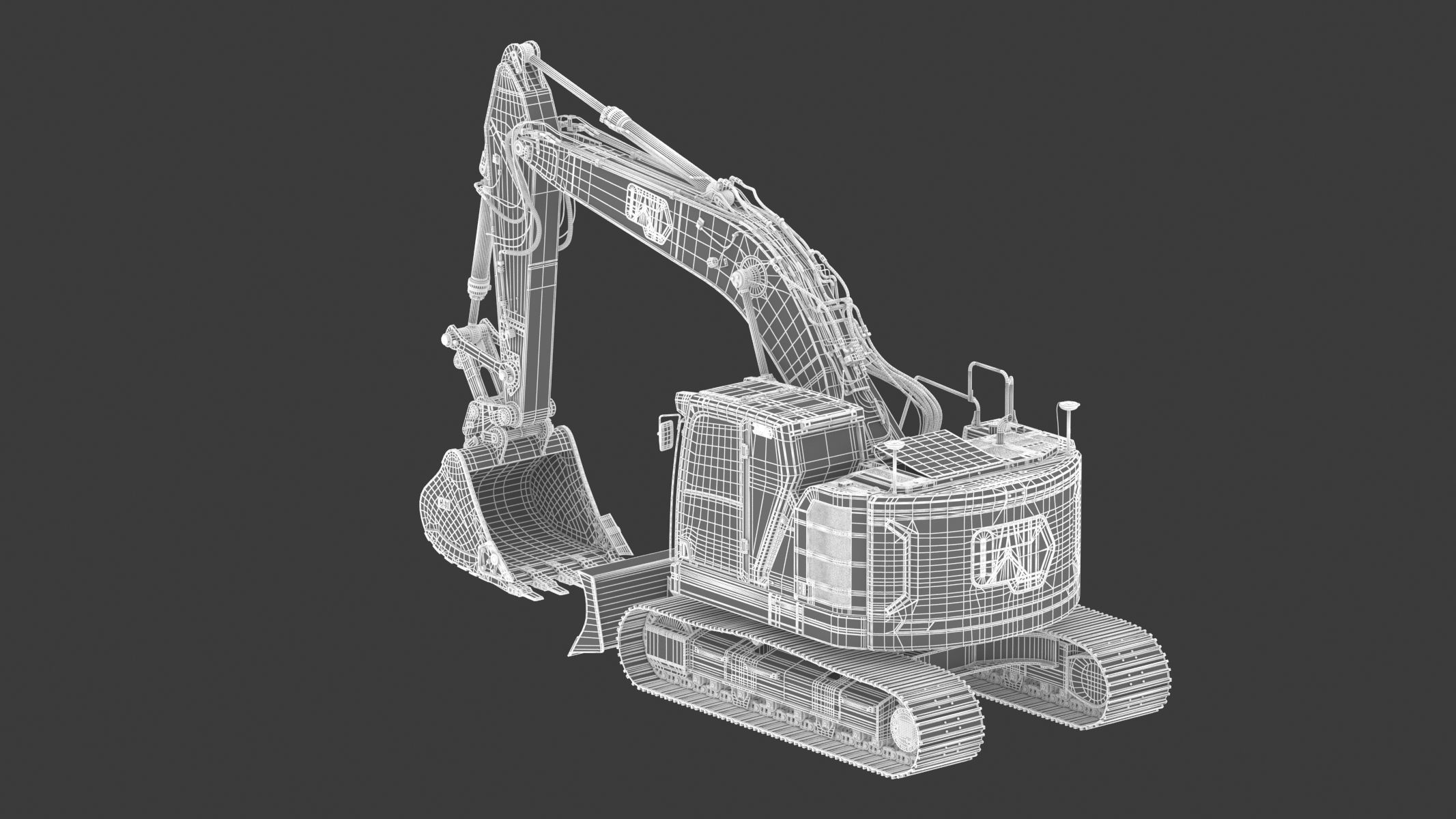 Cat 325 Hydraulic Excavator 3D model_27