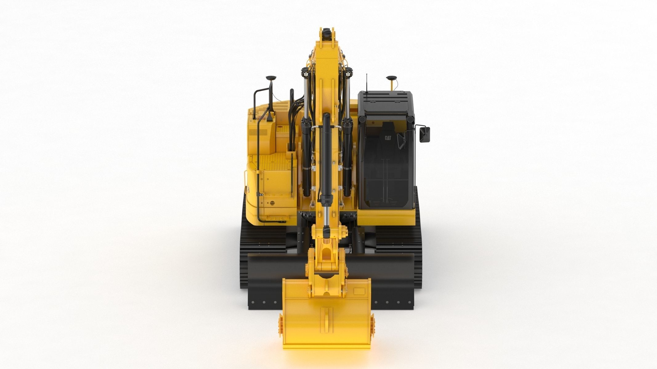 Cat 325 Hydraulic Excavator 3D model_1