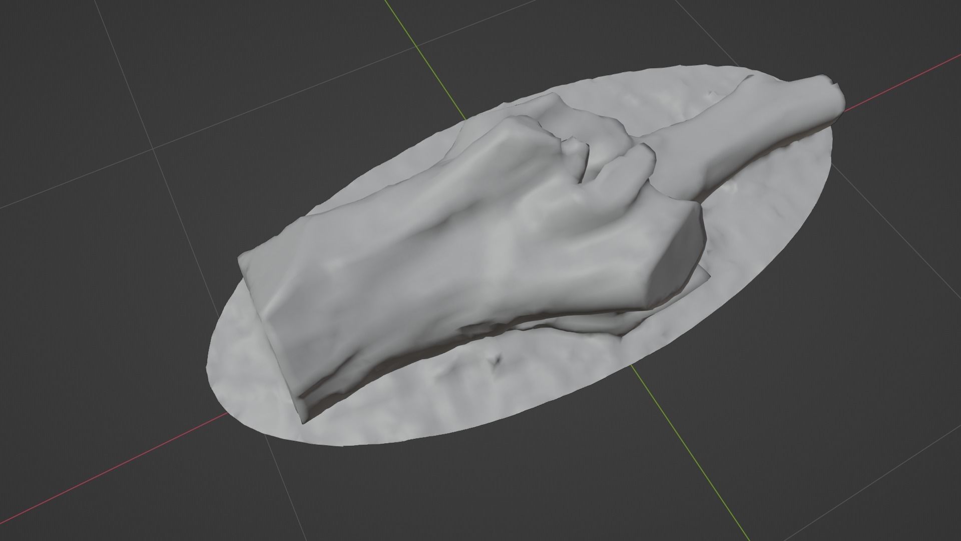 City Park Log Low-poly 3D model_18