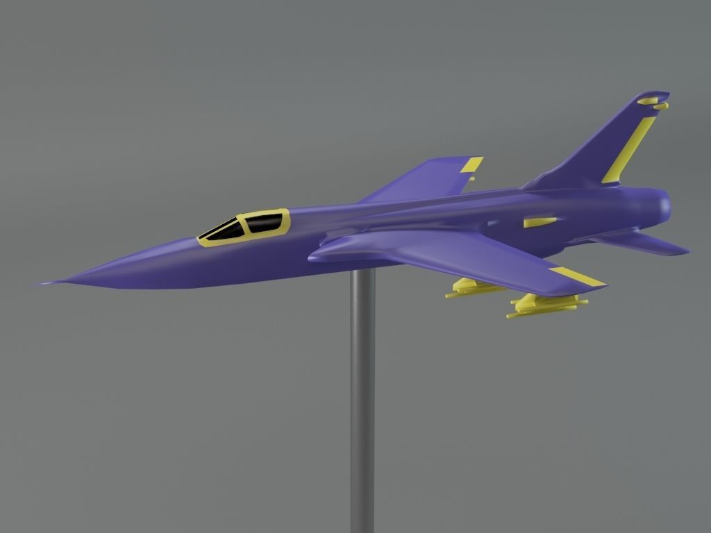 F-105 Thunderchief 3D print model_3