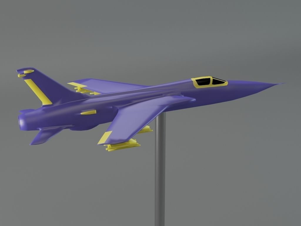 F-105 Thunderchief 3D print model_2