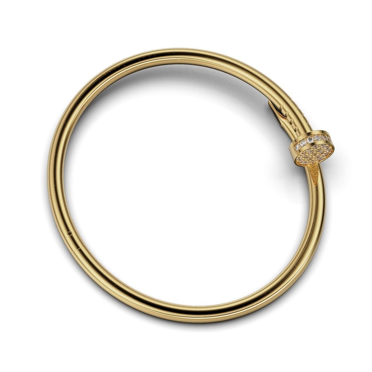 Braclet Carnation with enamel In trends 3D print model_7