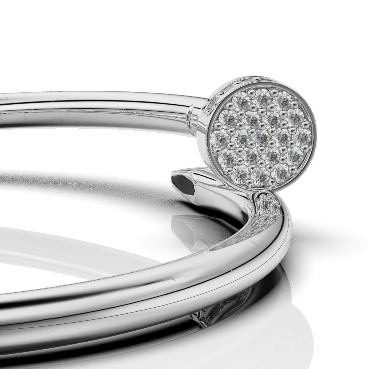 Braclet Carnation with enamel In trends 3D print model_13