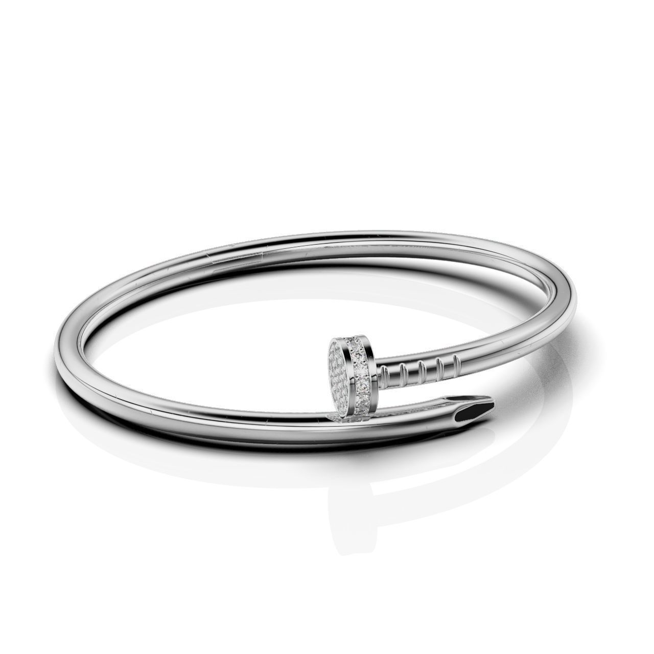 Braclet Carnation with enamel In trends 3D print model_1