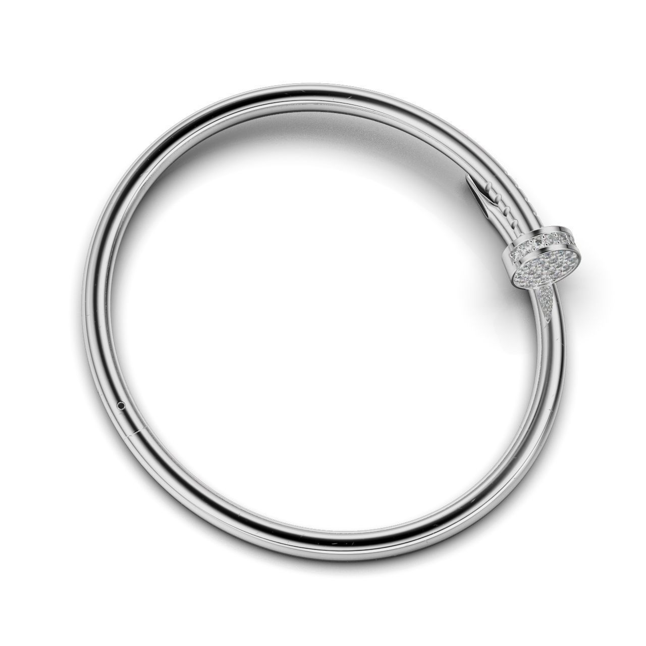 Braclet Carnation with enamel In trends 3D print model_6